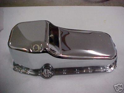 Chevrolet small block 2 pc Carterpan Chroom 