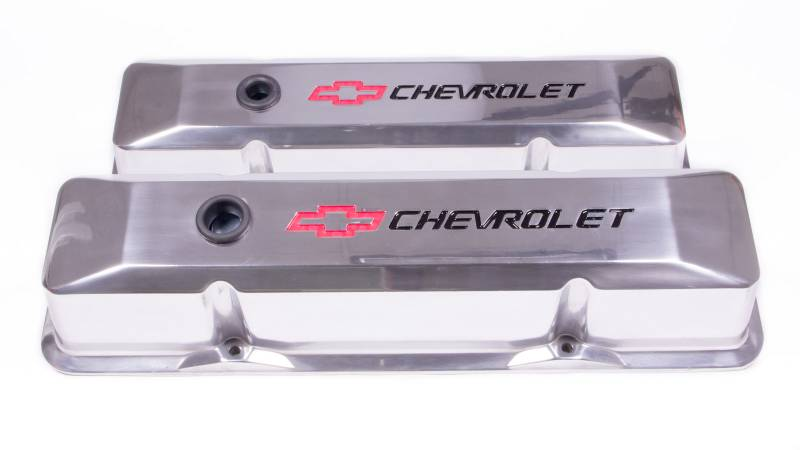 Kleppendeksels Chevrolet small block met logo alu