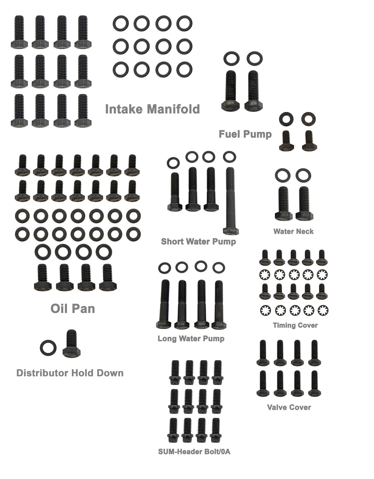 Chevrolet small block Engine Bolt Kit