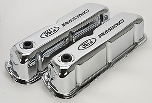 Kleppendeksels Ford small block met logo