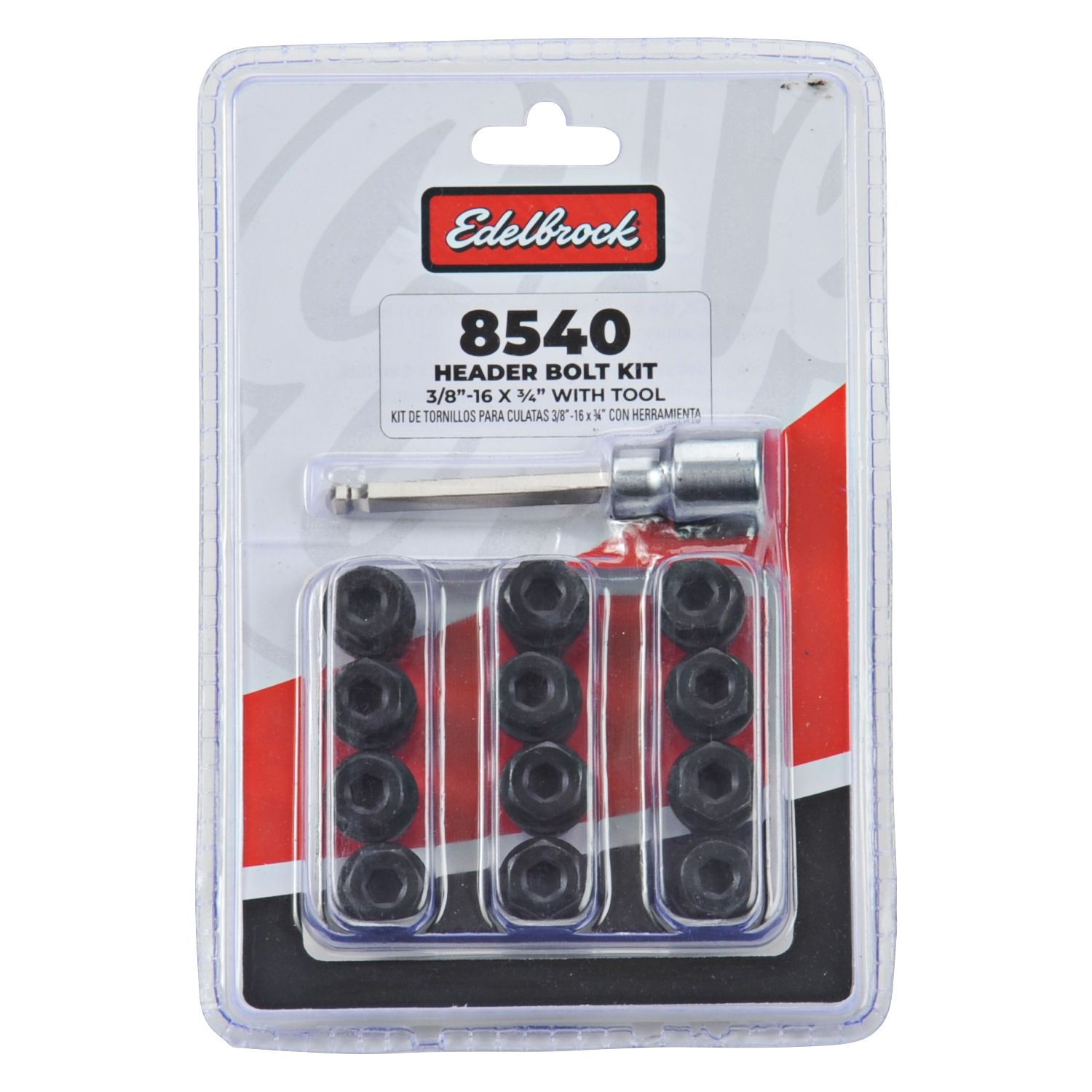 Edelbrock 8540 Exhaust Header Bolts, 3/8