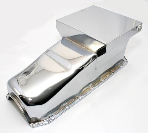  Chevrolet small block 2pc Dragrace Oliepan chrome