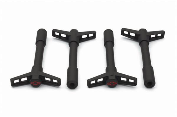 Kleppendeksel spinners zwart met Chevrolet Logo