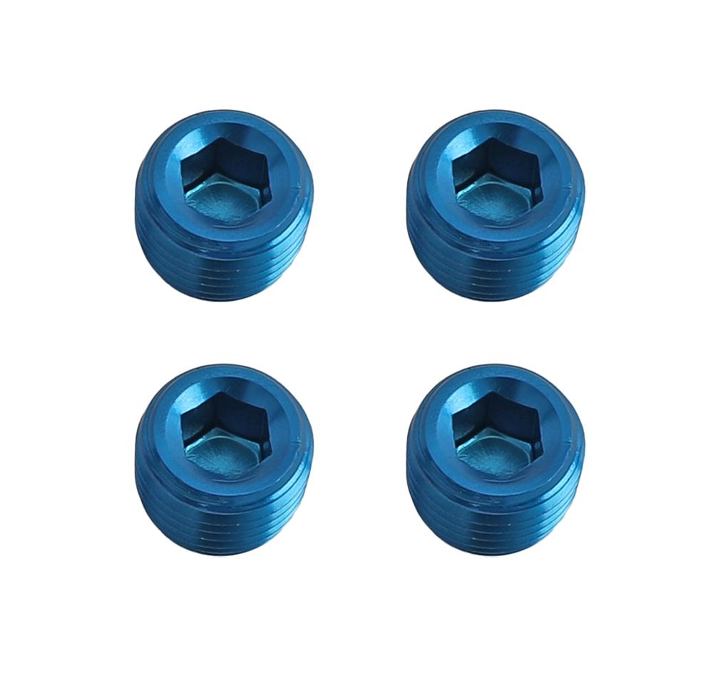 Summit Racing Plugs  1/4 in. NPT Blue 